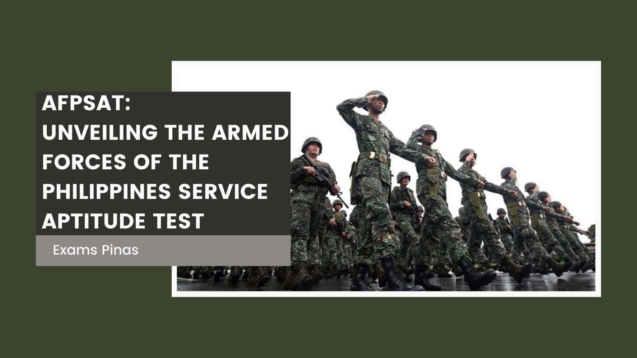 AFPSAT Unveiling The Armed Forces Of The Philippines Service Aptitude Test Exams Pinas