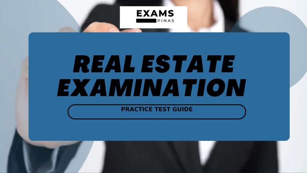 Real Estate Examination Practice Test Guide Exams Pinas