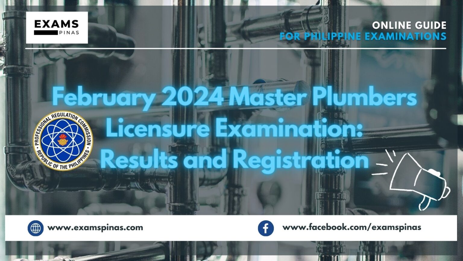 February 2024 Master Plumbers Licensure Examination Results and