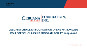 Cebuana Lhuillier Foundation Opens Nationwide College Scholarship Program for AY 2025–2026