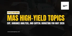 CPALE Review: MAS High-Yield Topics — CVP, Variance Analysis, and Capital Budgeting for May 2026
