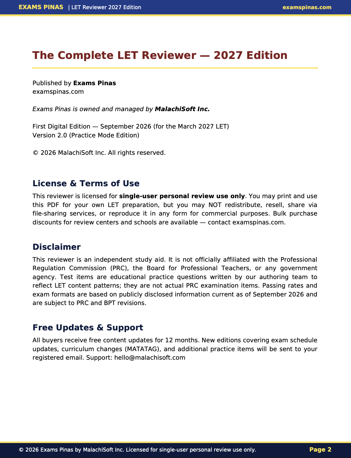 The Complete LET Reviewer 2027 Edition (Digital PDF Download – Soft Copy Only) - Image 2