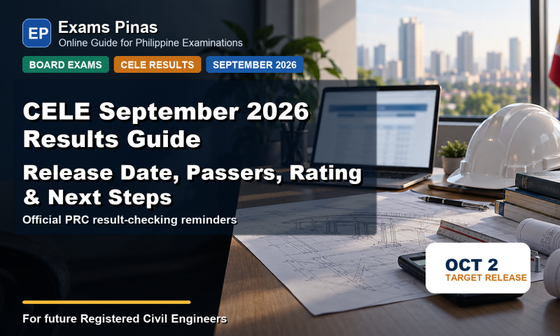 Readable CELE September 2026 results guide featured image with civil engineering result-checking desk