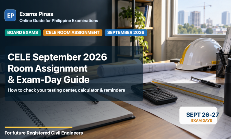 CELE September 2026 room assignment and exam-day guide featured image