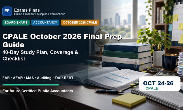 Readable CPALE October 2026 final prep guide featured image with accounting study desk