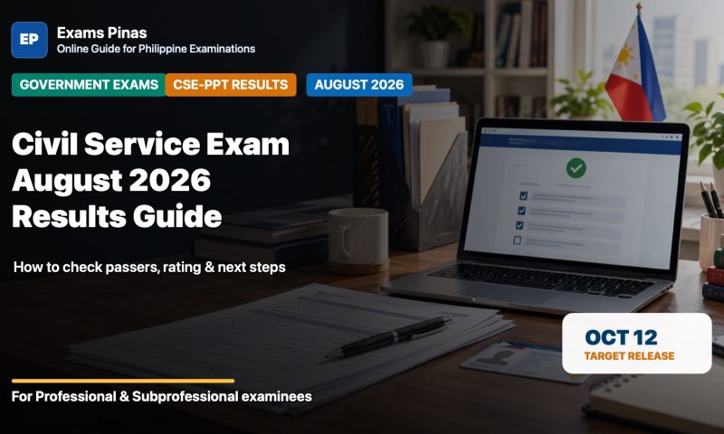 Civil Service Exam August 2026 results guide featured image
