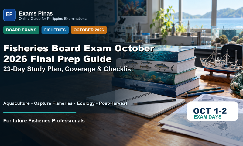 Readable Fisheries Board Exam October 2026 final prep guide featured image with fisheries study materials