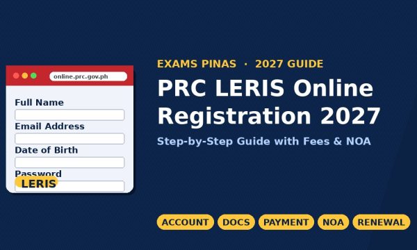 PRC LERIS Online Registration 2027 Complete Step-by-Step Guide with Requirements and Fees