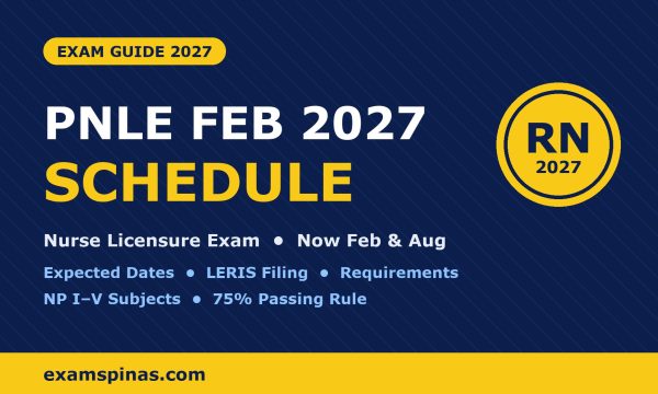 PNLE February 2027 Schedule: Nurse Licensure Exam now held in February and August – expected dates, LERIS filing, requirements